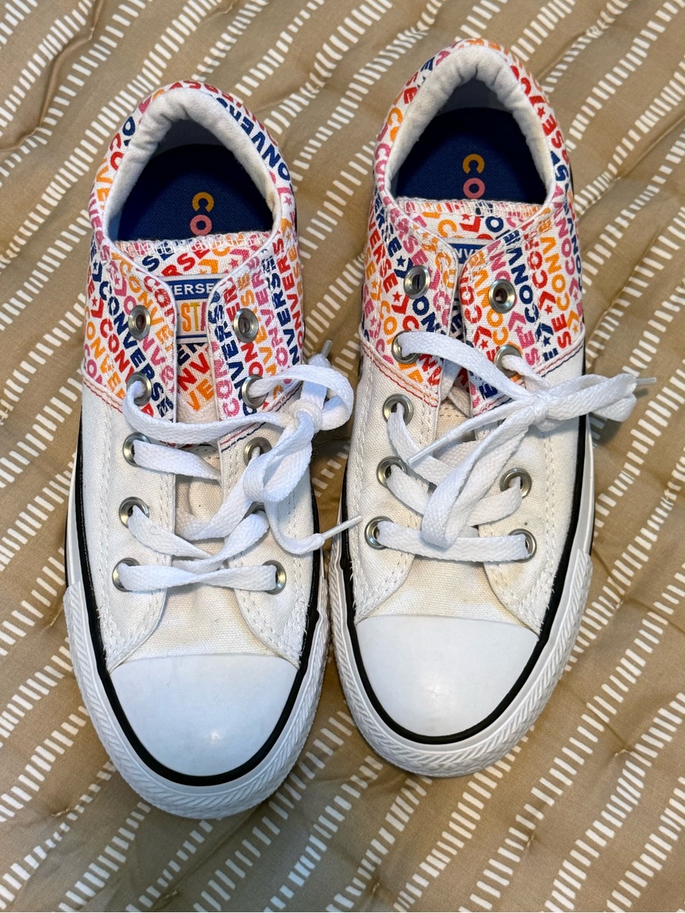 Brand New Converse White Low Top Sneakers - Picture 3 of 6